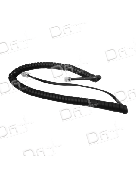 Cordon Combiné RJ9 3&30Cm Noir 1m - CC9330N1 - dfiplus