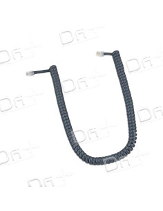 Cordon Combiné RJ9 3&3Cm Gris Anthracite 1m - CC933GA1 - dfiplus