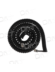Cordon Combiné RJ9 3&3Cm Noir 1m