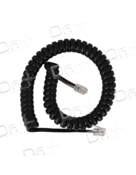 Cordon Combiné RJ9 3&7Cm Noir 1m - CC937N1 - dfiplus