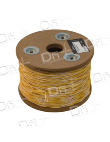 Jarretière L820 5-10 2 Conducteurs Blanc - Jaune 1000m - dfiplus
