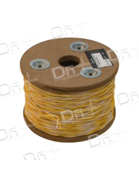 Jarretière L820 5-10 2 Conducteurs Blanc - Jaune 1000m - dfiplus Jarretière L820 5-10 2 Conducteurs Blanc - Jaune 1000m - dfiplus