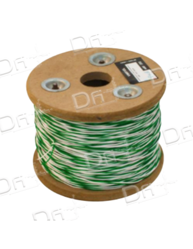 Jarretière L820 5-10 2 Conducteurs Blanc - Vert 1000m - dfiplus