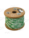 Jarretière L820 5-10 2 Conducteurs Blanc - Vert 1000m - dfiplus