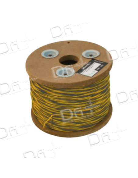 Jarretière L820 5-10 2 Conducteurs Jaune - Gris 100m - dfiplus