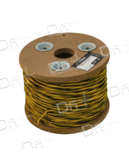 Jarretière L820 5-10 2 Conducteurs Jaune - Noir 1000m - dfiplus Jarretière L820 5-10 2 Conducteurs Jaune - Noir 1000m - dfiplus