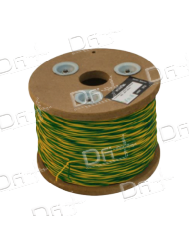Jarretière L820 5-10 2 Conducteurs Jaune - Vert 100m - dfiplus