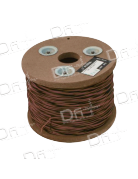 Jarretière L820 5-10 2 Conducteurs Marron - Noir 100m - dfiplus Jarretière L820 5-10 2 Conducteurs Marron - Noir 100m - dfiplus