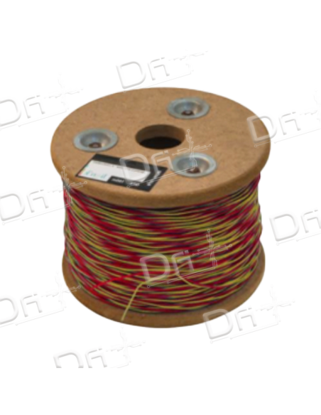 Jarretière L820 5-10 2 Conducteurs Rouge - Jaune 100m - dfiplus Jarretière L820 5-10 2 Conducteurs Rouge - Jaune 100m - dfiplus