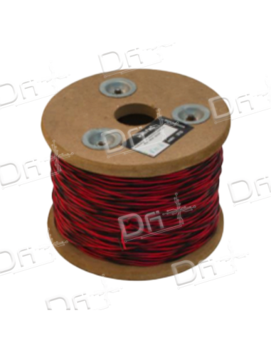 Jarretière L820 5-10 2 Conducteurs Rouge - Noir 1000m - dfipus