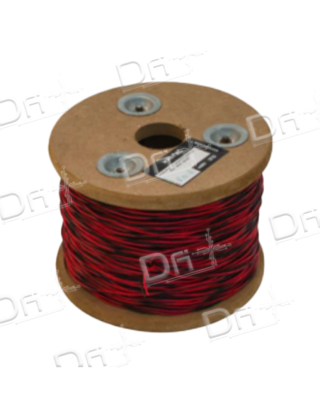 Jarretière L820 5-10 2 Conducteurs Rouge - Noir 1000m - dfipus Jarretière L820 5-10 2 Conducteurs Rouge - Noir 1000m - dfipus