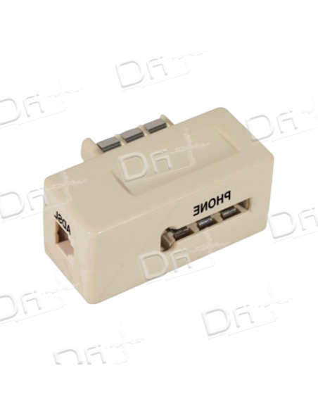 Filtre ADSL Gigogne RJ11 en T - FADSLGT - dfiplus