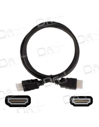 Cordon HDMI 1.4 Noir 1m - CHDMI14 - dfiplus