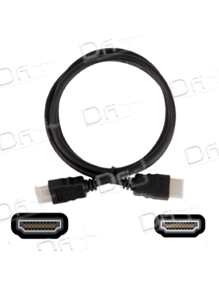 Cordon HDMI 1.4 Noir 1m - CHDMI14 - dfiplus Cordon HDMI 1.4 Noir 1m - CHDMI14 - dfiplus