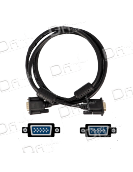 Cordon SVGA HD15 Mâle - Mâle Noir 3m - CSVGA15 - dfiplus Cordon SVGA HD15 Mâle - Mâle Noir 3m - CSVGA15 - dfiplus