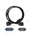 Cordon SVGA HD15 Mâle - Mâle Noir 3m - CSVGA15 - dfiplus