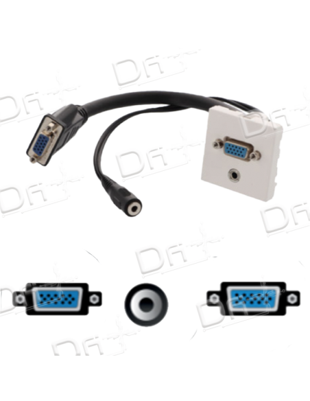 Face avant 45x45 SVGA & JACK Femelle 20cm - F45SVGAJF - dfiplus Face avant 45x45 SVGA & JACK Femelle 20cm - F45SVGAJF - dfiplus