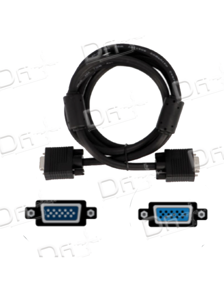 Rallonge SVGA HD15 Mâle - Femelle - RSVHA15 - dfiplus Rallonge SVGA HD15 Mâle - Femelle - RSVHA15 - dfiplus