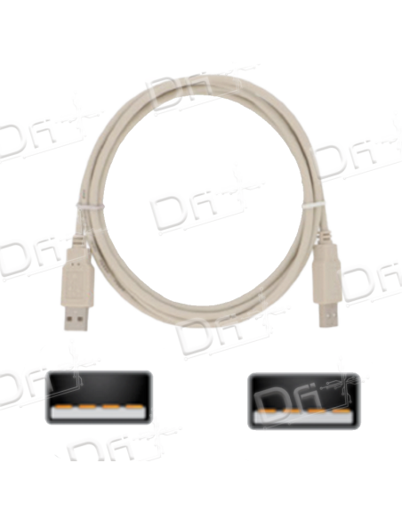 Cordon USB 2.0 AM – USB 2.0 AM - USB20AMAM - dfiplus Cordon USB 2.0 AM – USB 2.0 AM - USB20AMAM - dfiplus