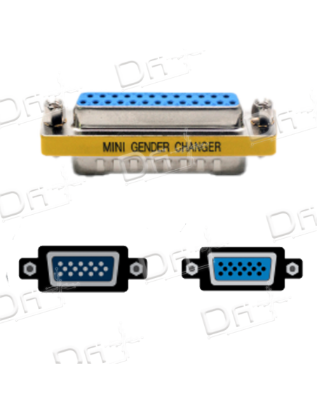 Changeur de genre DB25 Mâle - Femelle - DB25MF - dfiplus Changeur de genre DB25 Mâle - Femelle - DB25MF - dfiplus