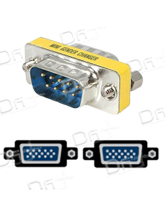 Changeur de genre DB9 Mâle - Mâle - DB9MM - dfiplus