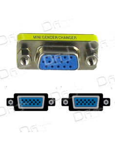 Changeur de genre HD15 VGA Femelle - Femelle - HD15VGAFF - dfiplus