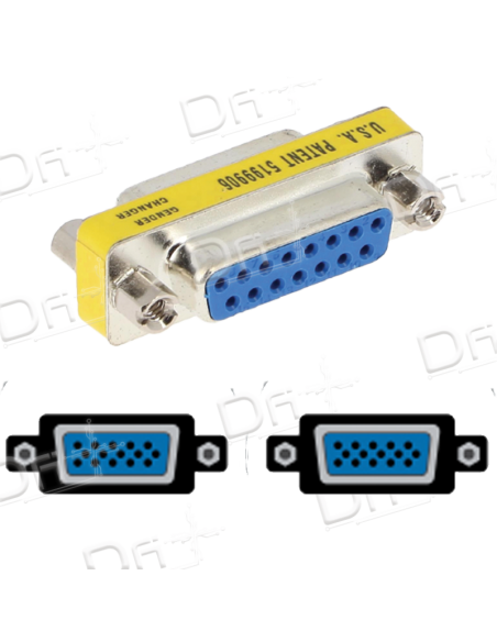 Changeur de genre DB15 Femelle - Femelle - DB15FF - dfiplus