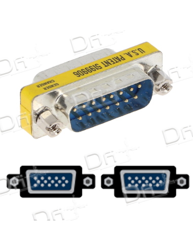 Changeur de genre DB15 Mâle - Mâle - DB15MM - dfiplus