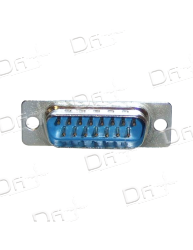 Connecteur SUB-D 15 Broches Mâle - SUBD15M - dfiplus
