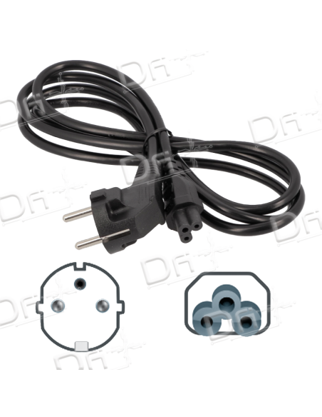 Cordon CEE7/7 - C19 Noir 1,8m - CC77C5N - dfiplus Cordon CEE7/7 - C19 Noir 1,8m - CC77C5N - dfiplus
