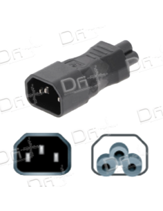 Adaptateur C14 - C5 Noir - AC14C5N - dfiplus