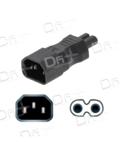 Adaptateur C14 - C7 Noir - AC14C7N - dfiplus