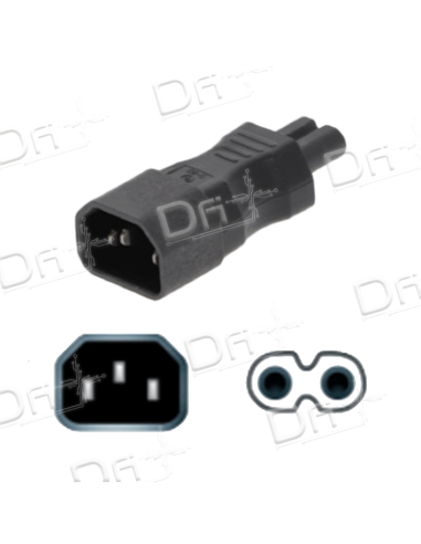Adaptateur C14 - C7 Noir - AC14C7N - dfiplus