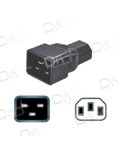 Adaptateur C20 - C13 Noir - AC20C13N - dfiplus