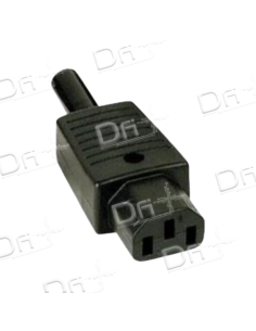 Connecteur IEC C13 Femelle Droit - IECC13 - dfiplus