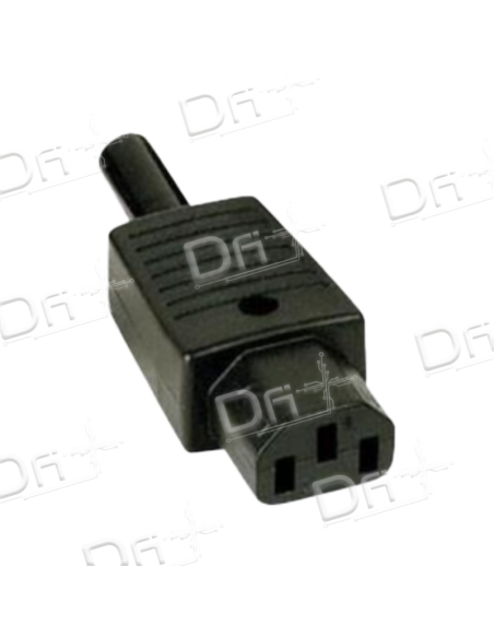 Connecteur IEC C13 Femelle Droit - IECC13 - dfiplus Connecteur IEC C13 Femelle Droit - IECC13 - dfiplus