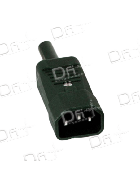 Connecteur IEC C14 Mâle Droit - IECC14 - dfiplus