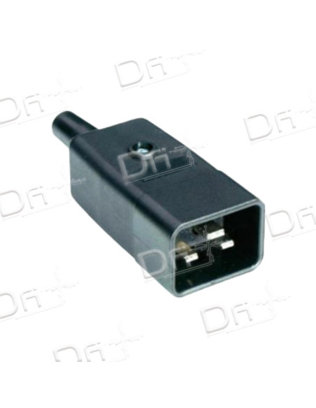 Connecteur IEC C20 Mâle Droit - IECC20 - dfiplus