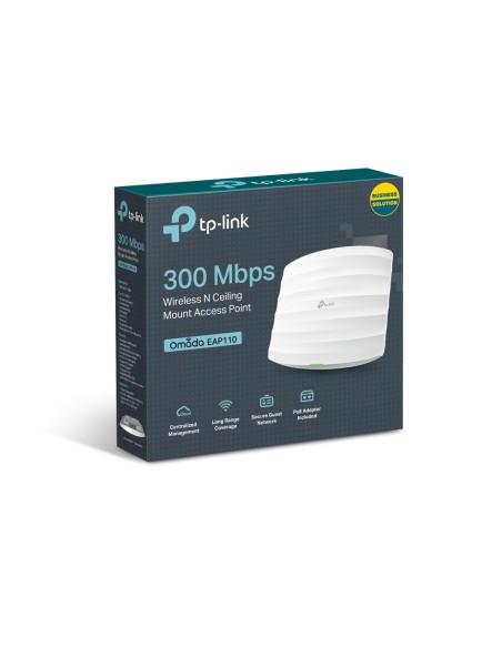 TP-Link EAP110 Wi-Fi 4 N 300 Mbps Ceiling Mount Access Point