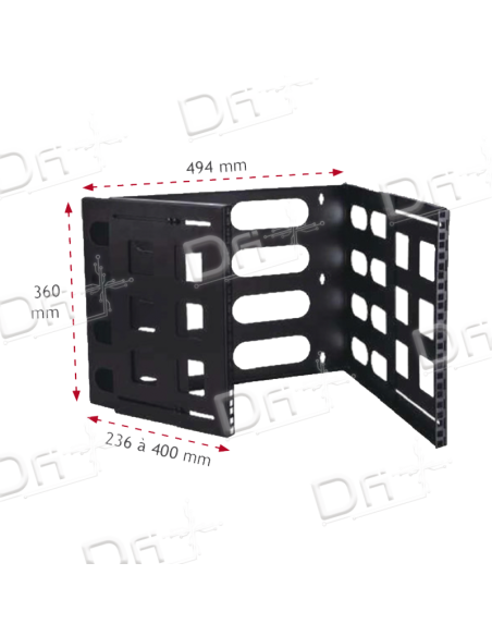 Support Vertical mural 8U Pliable - SVM8UP - dfiplus Support Vertical mural 8U Pliable - SVM8UP - dfiplus