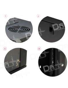 Coffret 10 Pouces 12U Profondeur 300mm Noir - COF12U10P - dfiplus 2