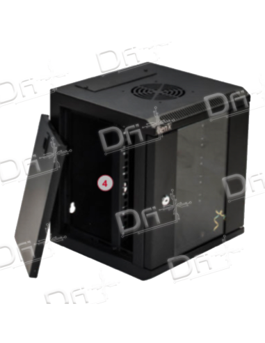 Coffret 10 Pouces 6U Profondeur 300mm Noir - COF6U10P - dfiplus