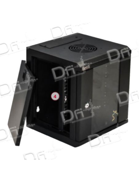 Coffret 10 Pouces 6U Profondeur 300mm Noir - COF6U10P - dfiplus Coffret 10 Pouces 6U Profondeur 300mm Noir - COF6U10P - dfiplus