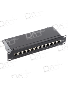 Panneau 10" 1U 12 Ports CAT6 S-FTP - PA10112C6 - dfiplus
