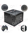 Coffret 19" 9U 600x300 Easy Poz Vitrée KIT - C19963K - dfiplus