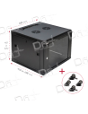 Coffret 19" 9U 600x450 Easy Poz Vitrée & Roulettes - C199645MR - dfiplus