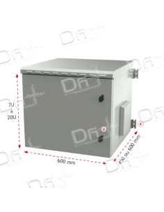 Coffret IP55 19" 12U 600x450 - C195512645 - dfiplus