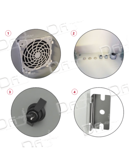 Coffret IP55 19" 20U 600x600 - C19552066 - dfiplus