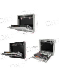 Coffret DVR-NVR 150mm Vitrée Blanc - CDN15VB - dfiplus 2