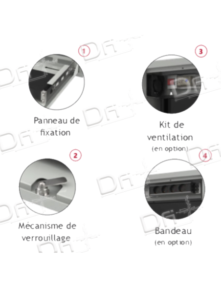 Coffret DVR-NVR 200mm Vitrée Blanc - CDN20VB - dfiplus Coffret DVR-NVR 200mm Vitrée Blanc - CDN20VB - dfiplus